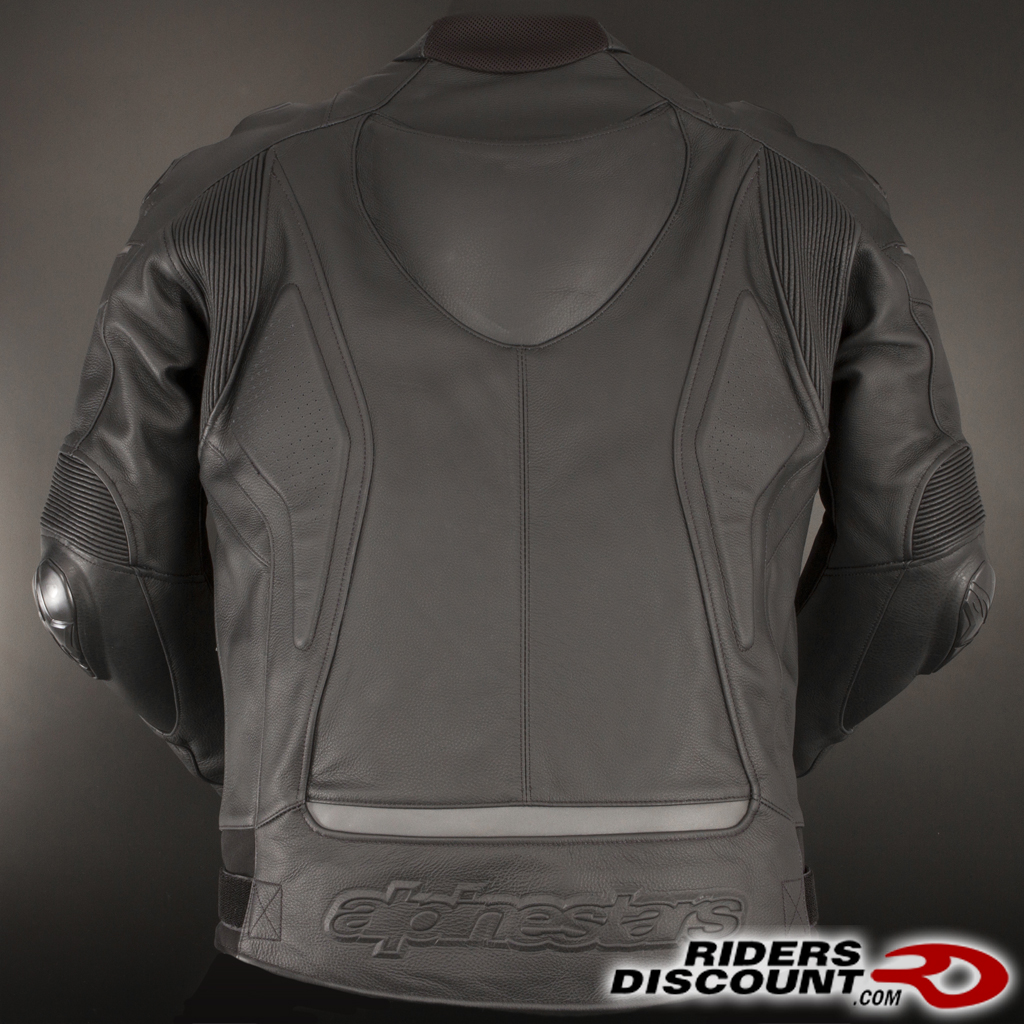 Alpinestars Black Shadow Phantom Leather Jacket Stromtrooper