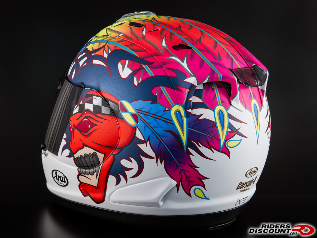 Arai Corsair-V Scott Russell Frost White Helmet | Honda CBR 1000RR